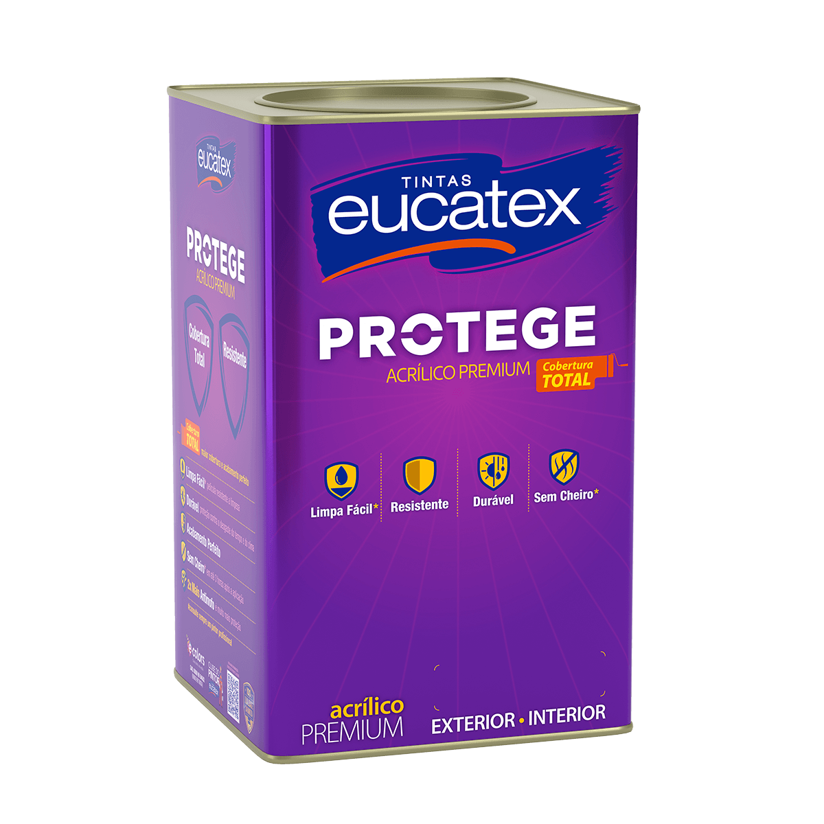 Tinta Acrílica Fosco Protege Branco Premium Eucatex
