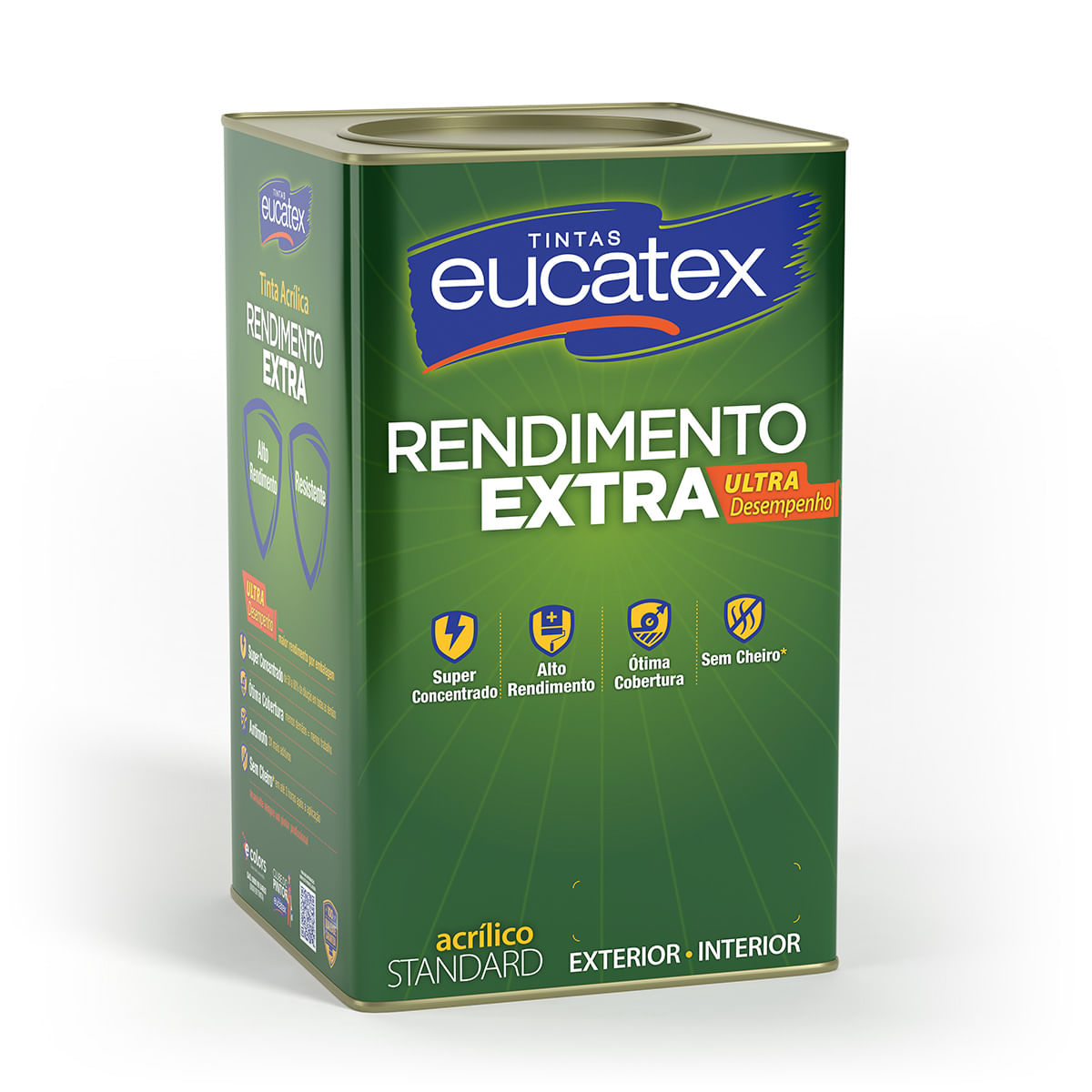 Tinta Acrílica Eucatex Rendimento Extra Fosco - Branco