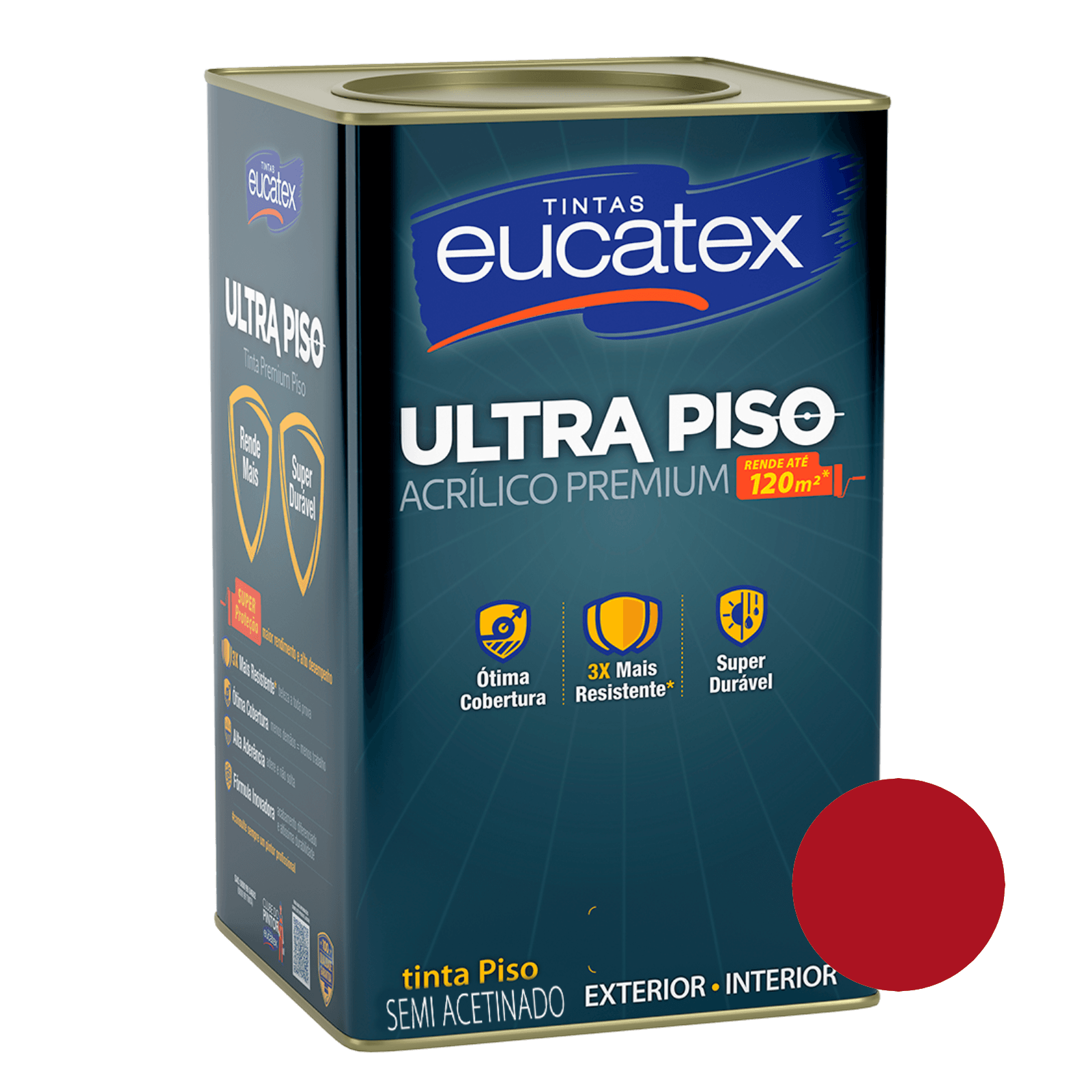 Tinta Super Piso Eucatex - Vermelho Segurança