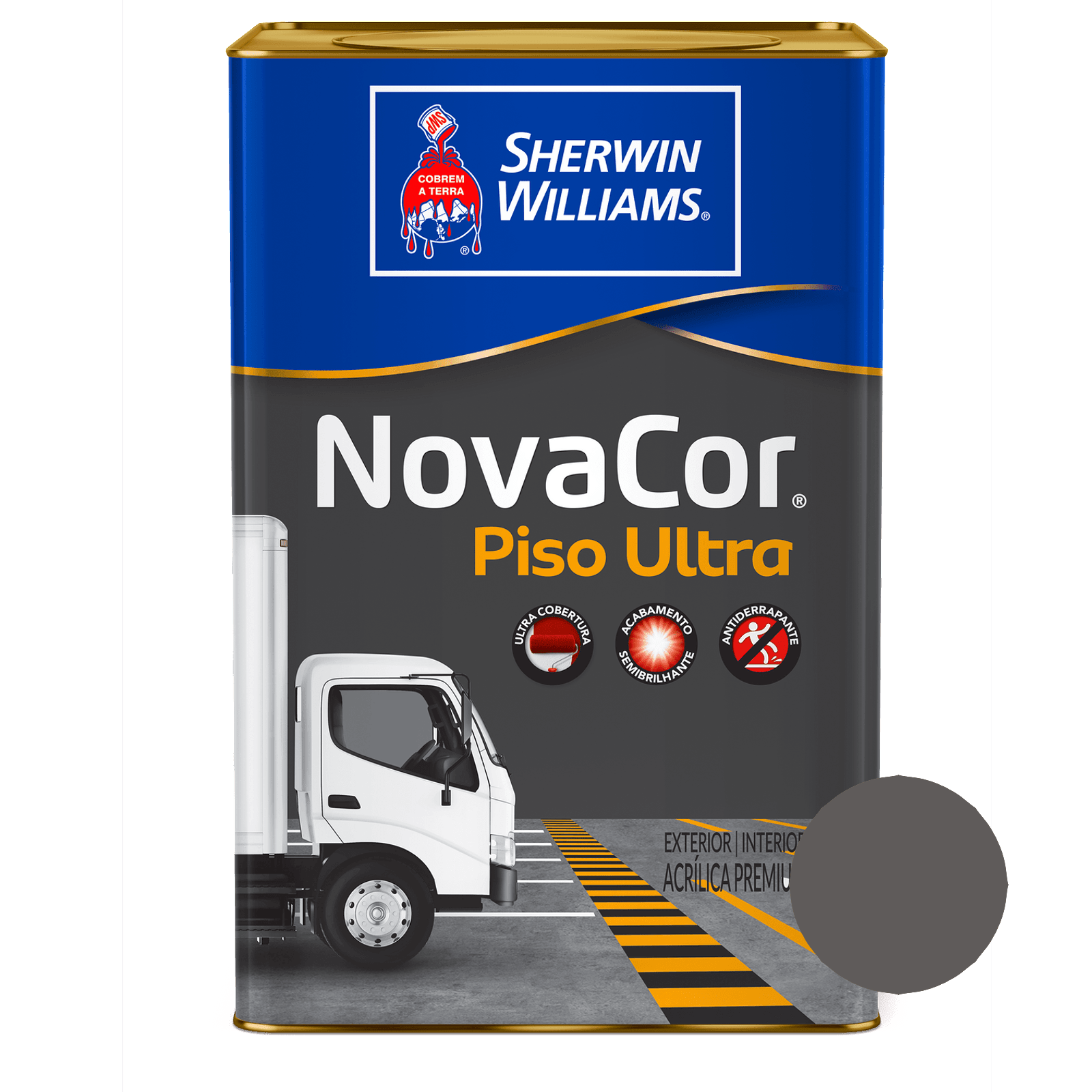 Piso Cinza Chumbo Novacor Ultra - Sherwin Williams