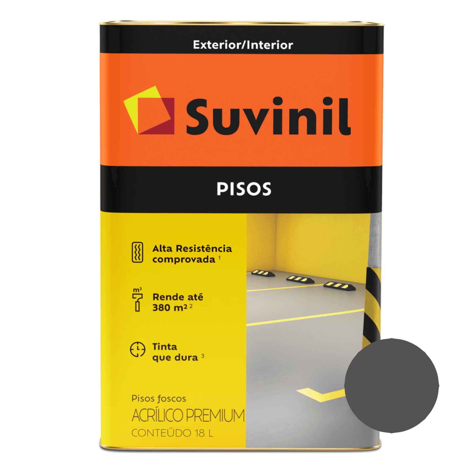 Piso Cinza Escuro Suvinil