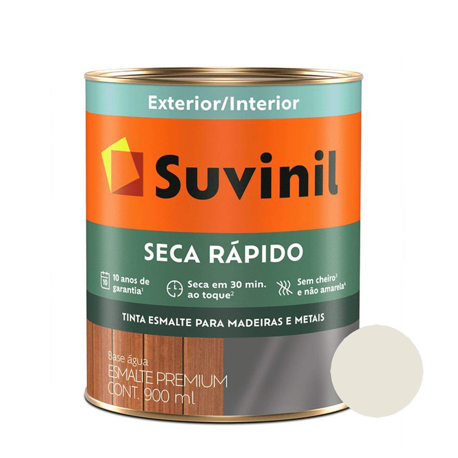 Esmalte Brilhante Gelo Base Agua Seca Rápido Suvinil