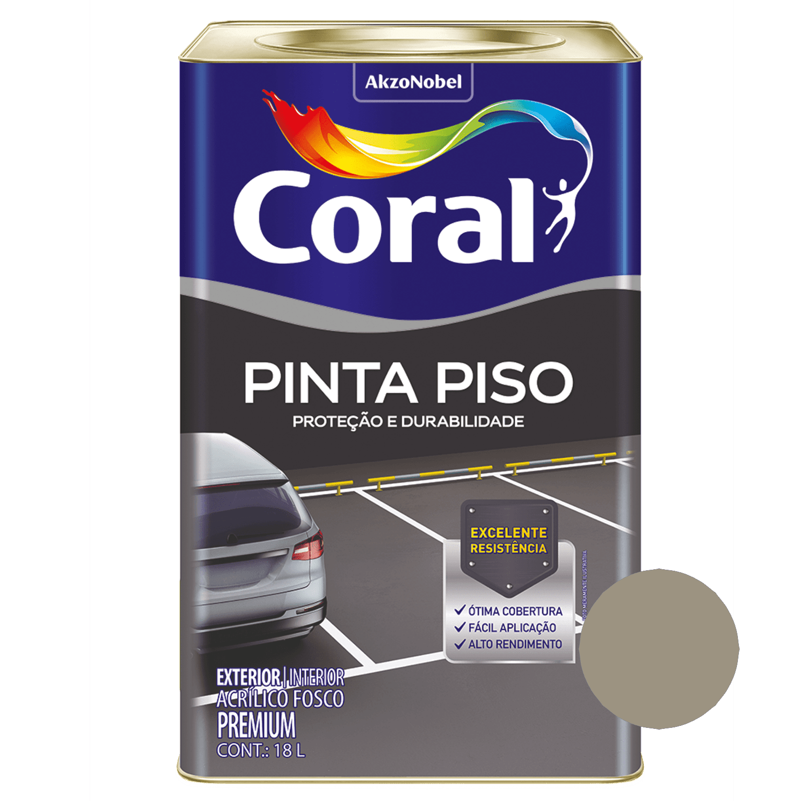 Tinta Pinta Piso Concreto - Coral