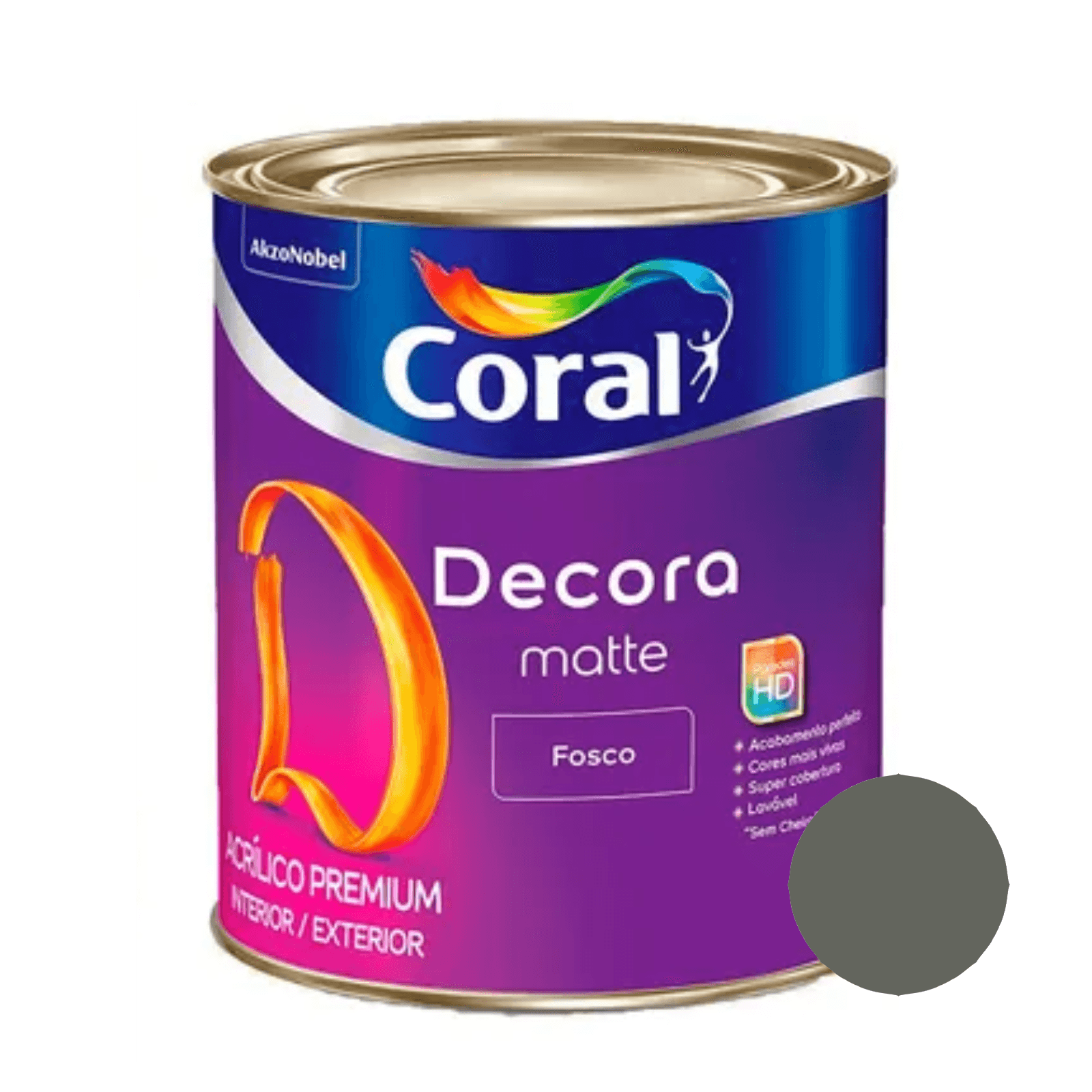 Tinta Acrílica Fosca Premium Decora Matte Sombra de Escultura - Coral