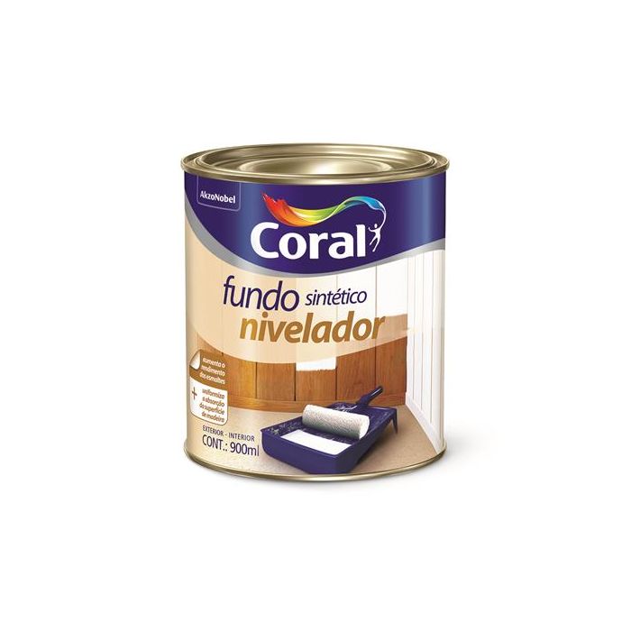 Fundo Sintético Nivelador para Madeira Branco Coral