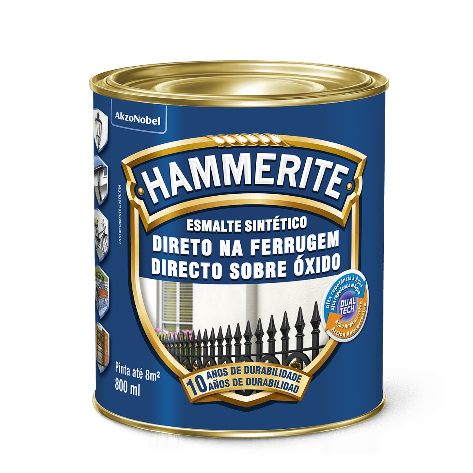 Esmalte Sintético Antiferrugem Hammerite Branco Brilhante - CORAL