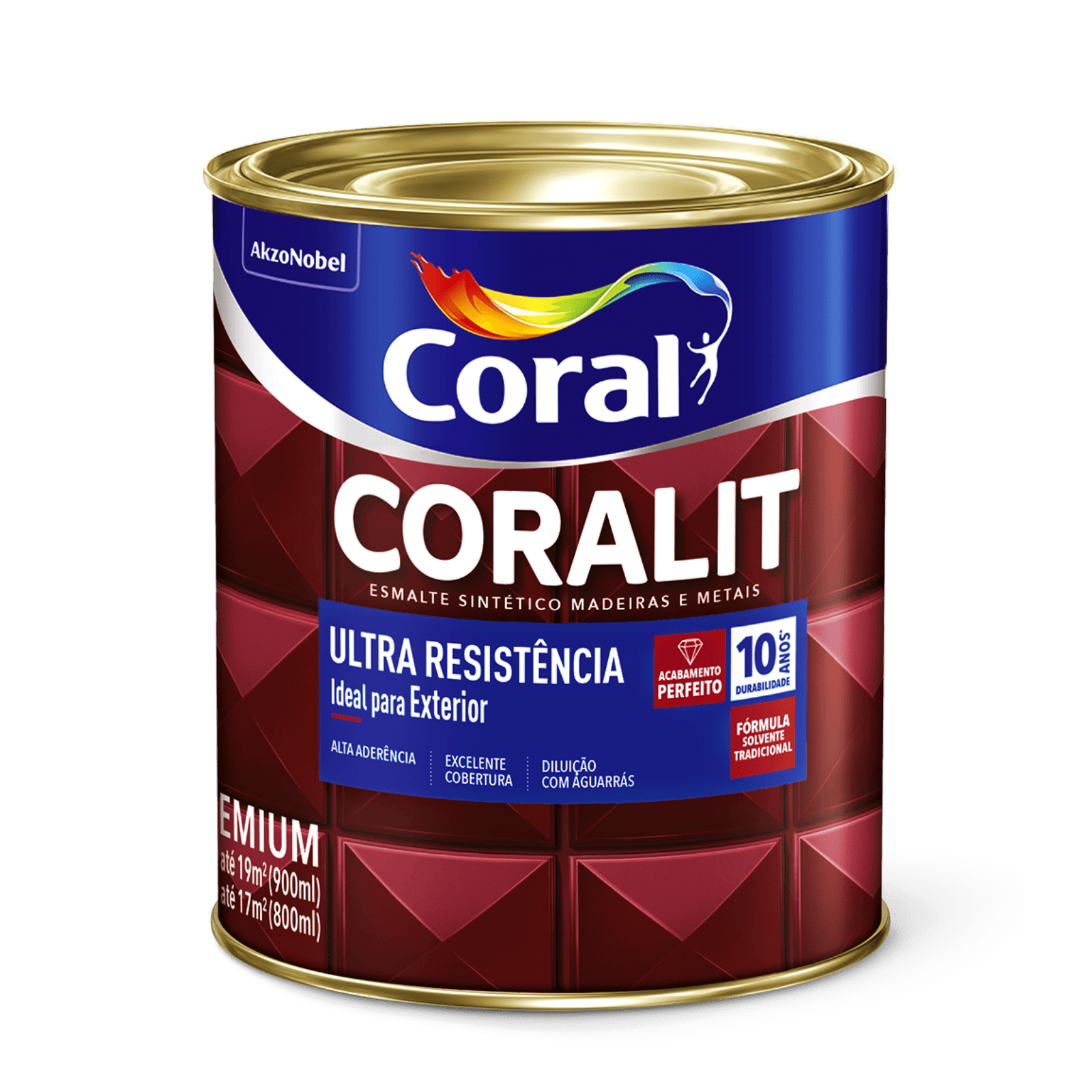 Esmalte Brilhante Branco Coralit Ultra Resistência- Coral