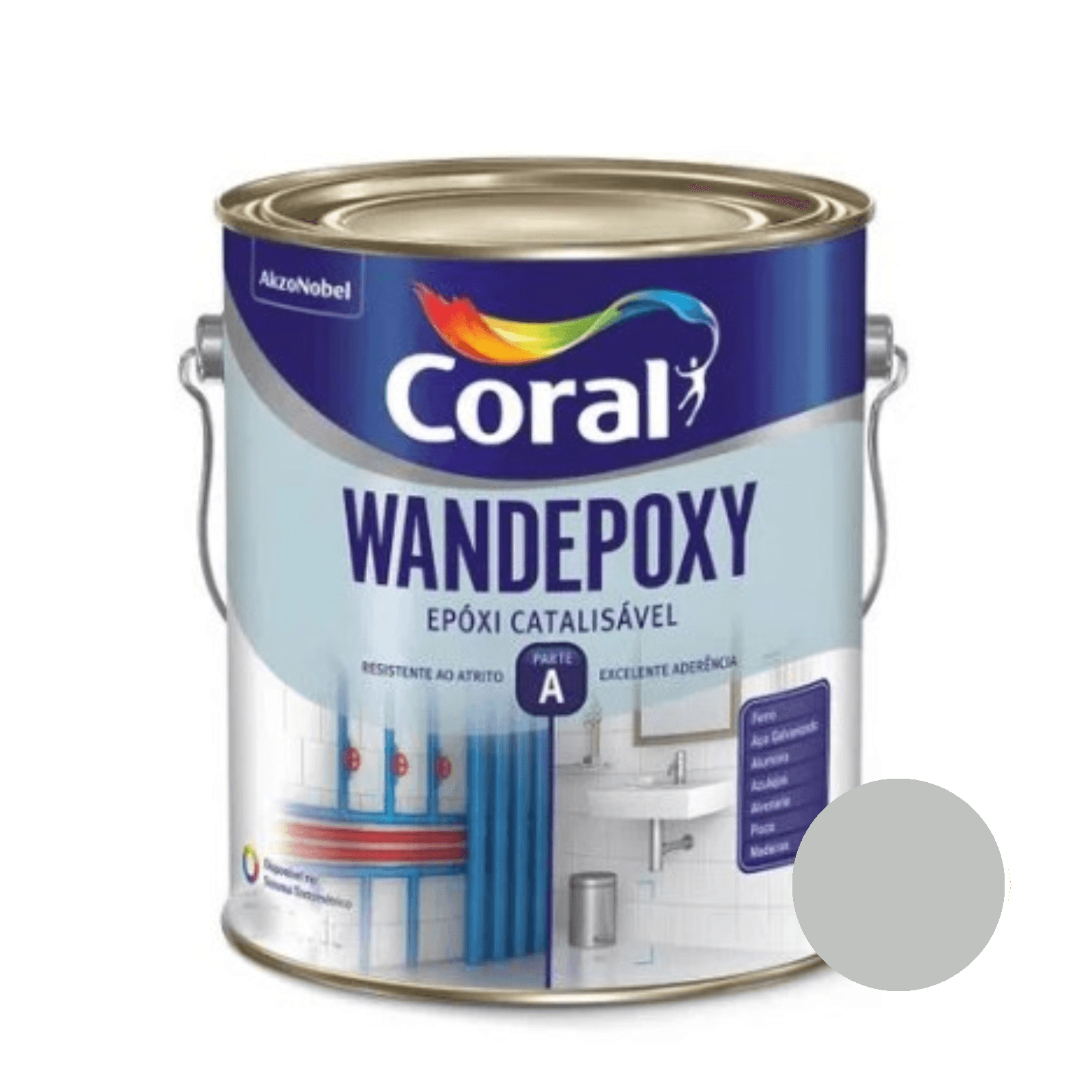 Epóxi Wandepoxy Base Solvente Coral Platina