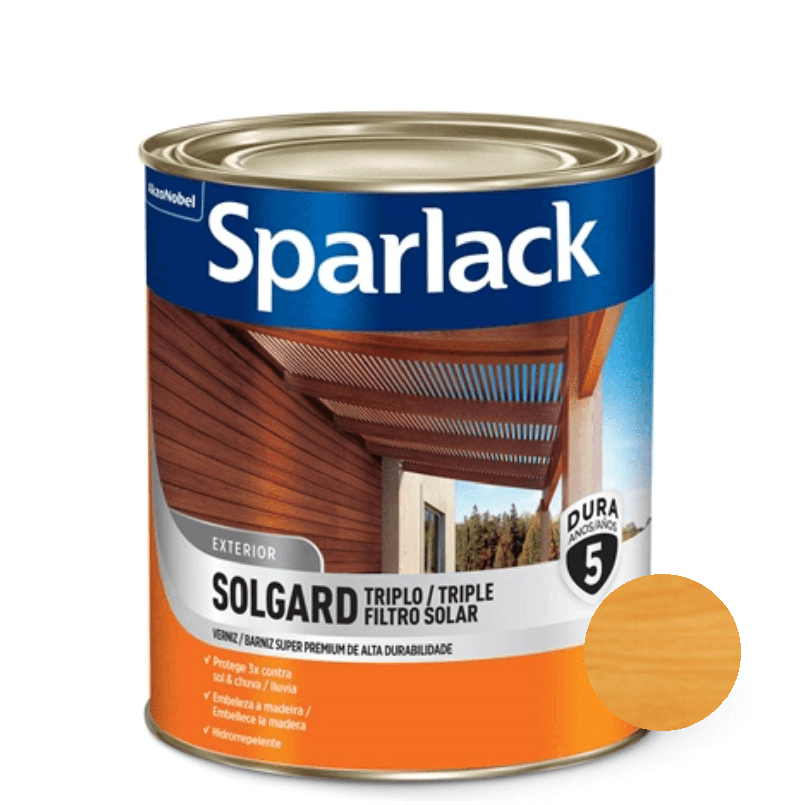 Verniz Solgard Triplo Filtro Solar Acetinado Natural - Sparlack