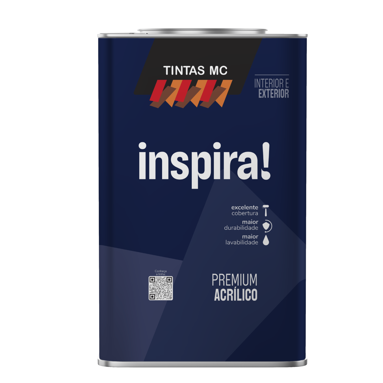 Tinta Acrílica Acetinado Branco Inspira Premium Tintas MC