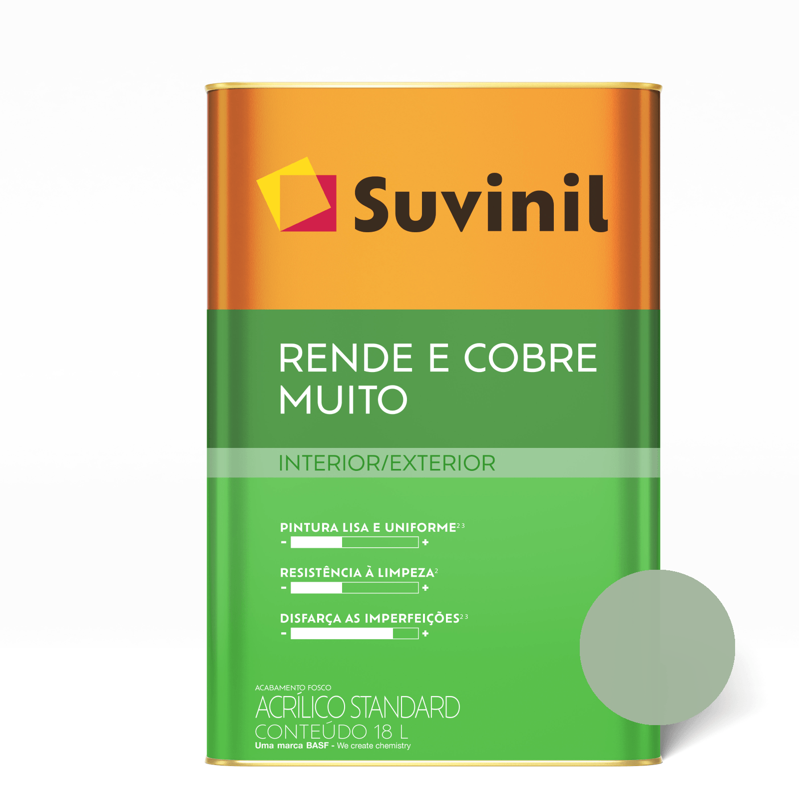 Tinta Rende E Cobre Muito Verde Pastel - Suvinil