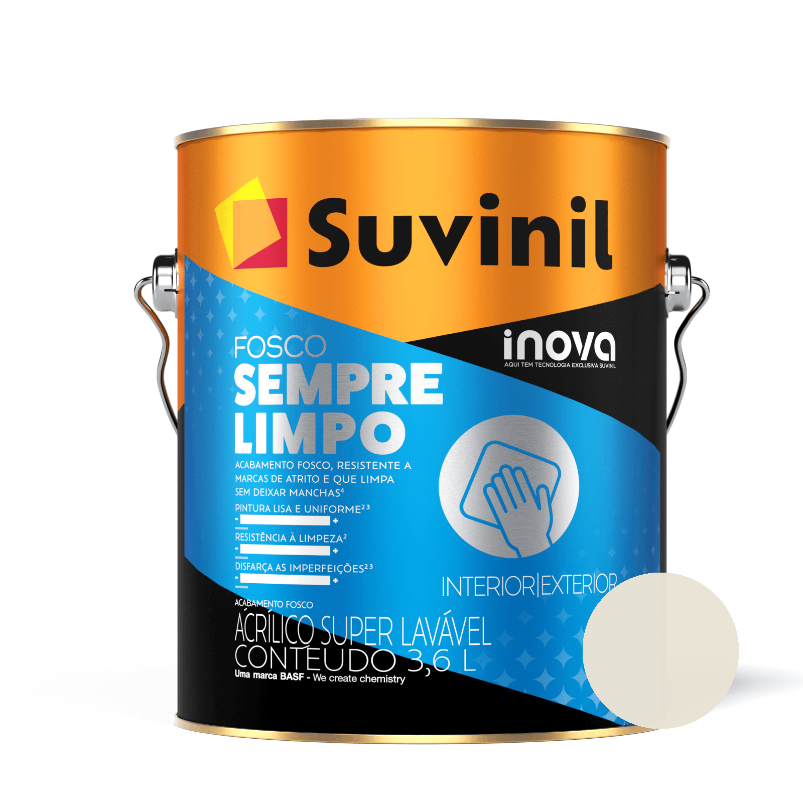 Tinta Fosco Sempre Limpo Algodão Egípcio - Suvinil