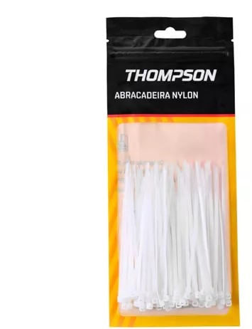 Abracadeira Branco 2-5 Polegadas X 200Mm C 100 Thompson