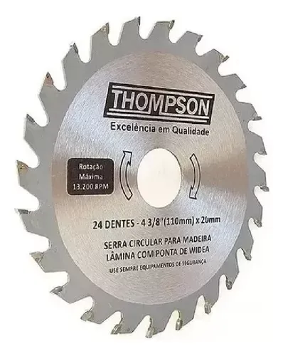 Serra Circular 4 3/8 24 Dentes Thompson
