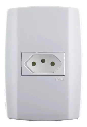 Tomada Horizontal 20A Slim Ilumi