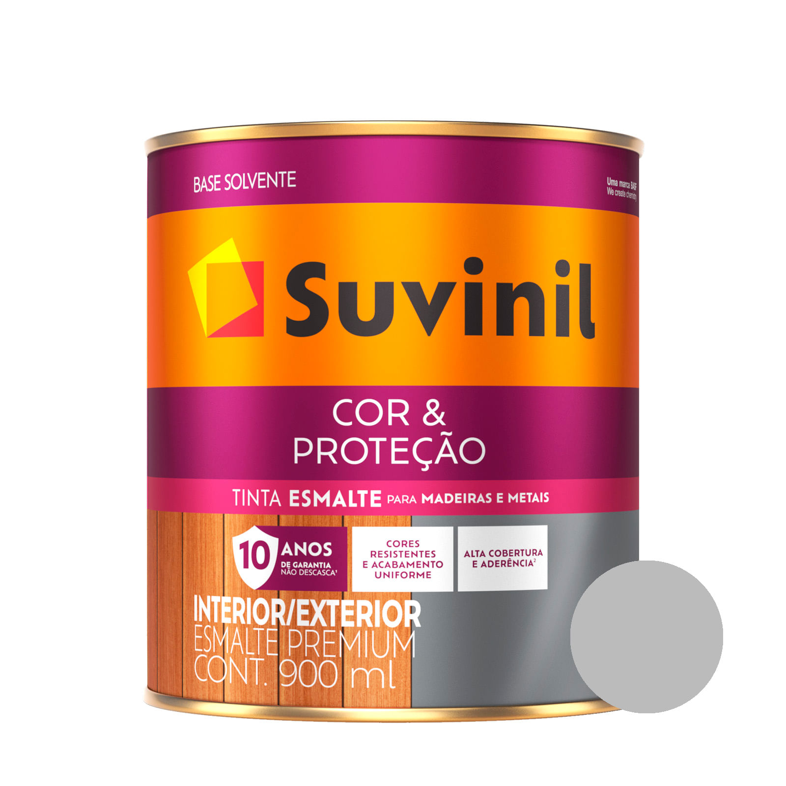 Esmalte Acetinado Platina Cor e Proteção Suvinil