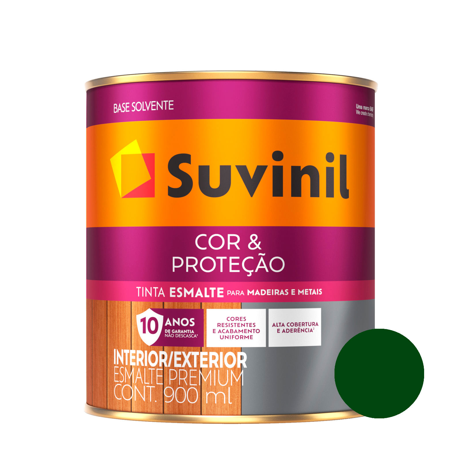 Esmalte Brilhante Verde Colonial Cor e Proteção Suvinil