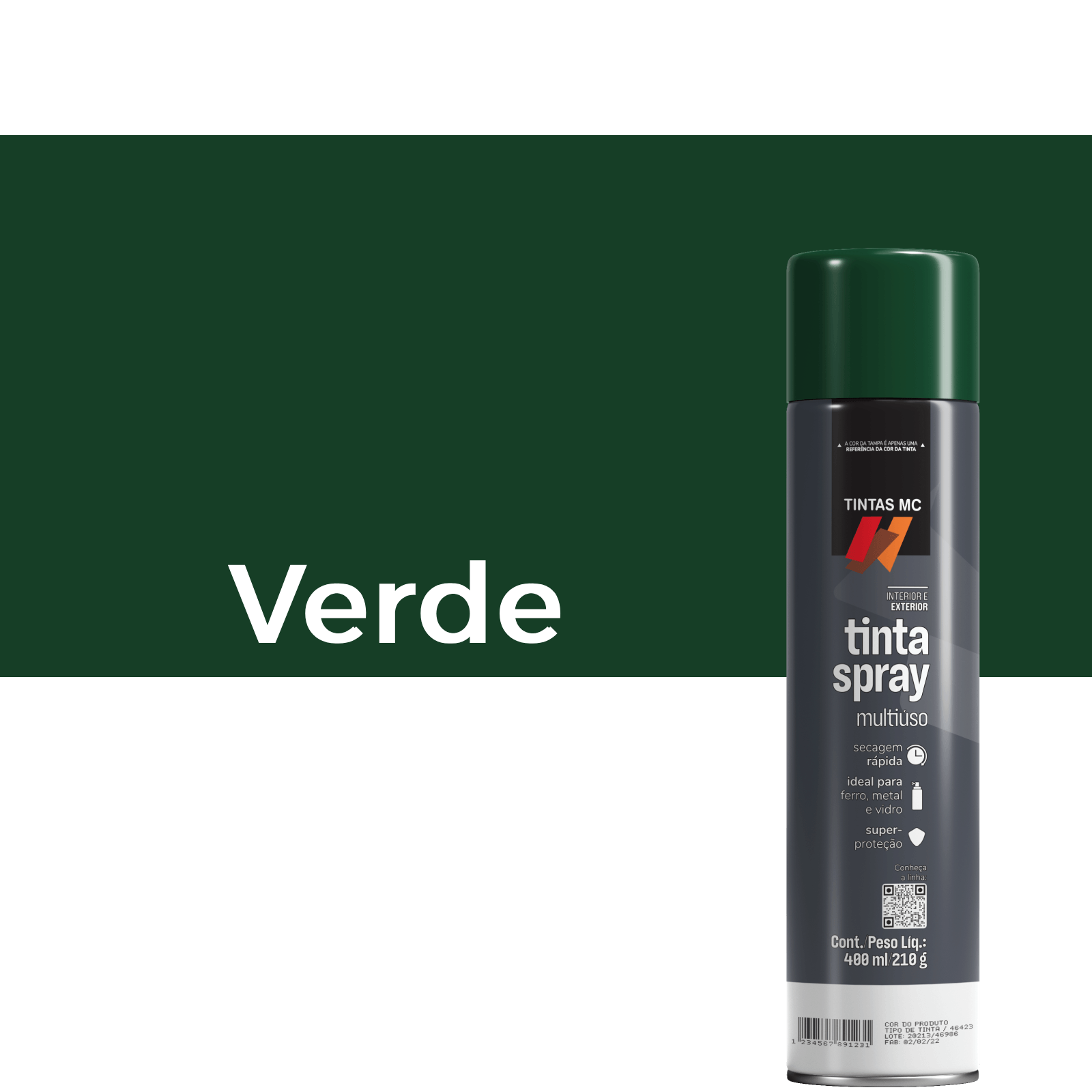 Spray Verde Escuro 400 ML UG Tintas MC