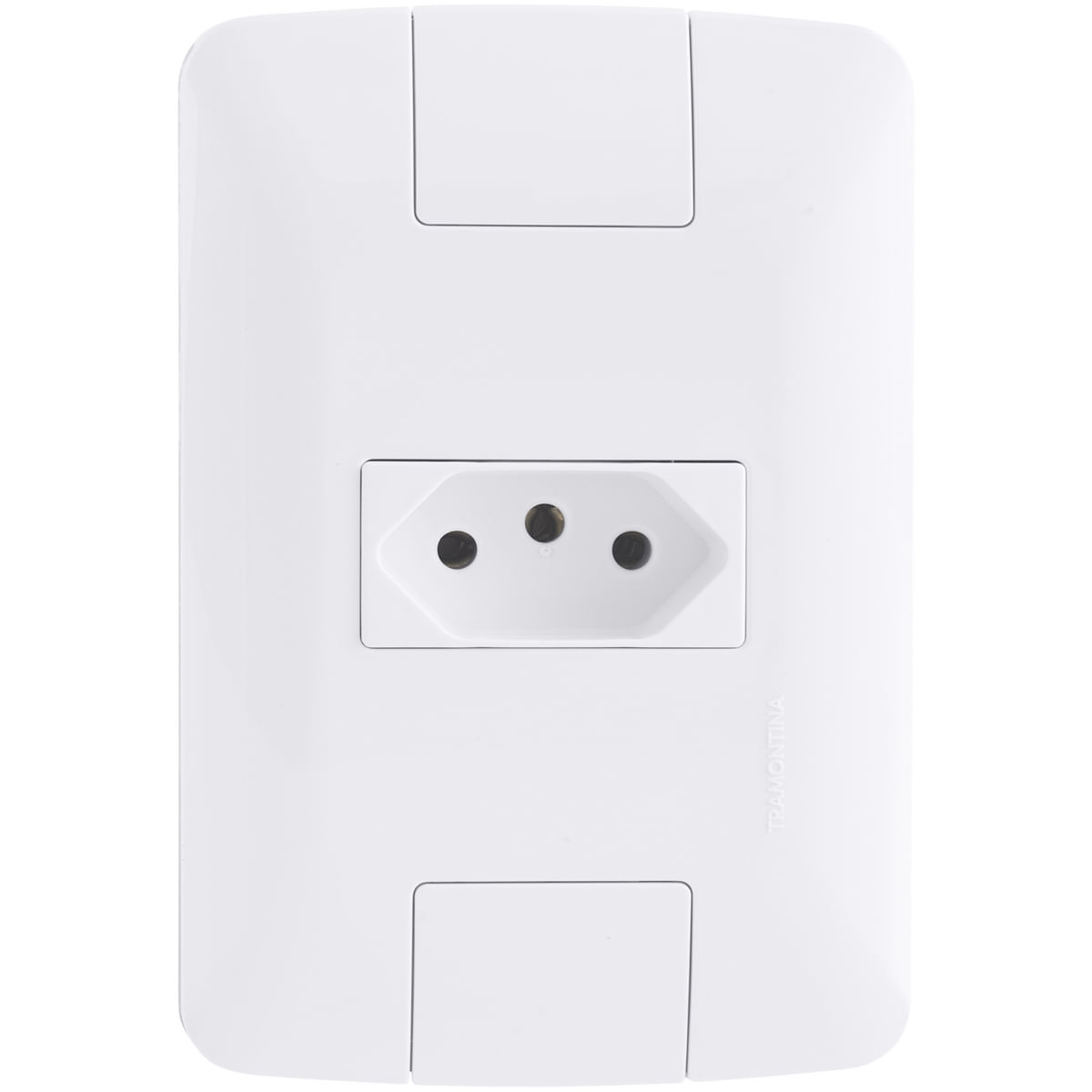 Tomada 2P+T 10A/250V Aria Branco Tramontina