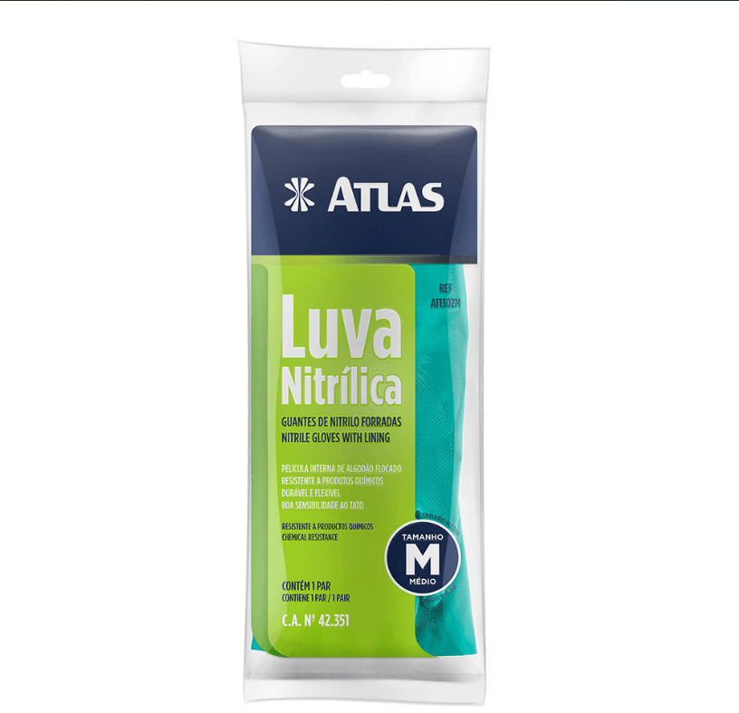 Luva Nitrilica 1302 Atlas