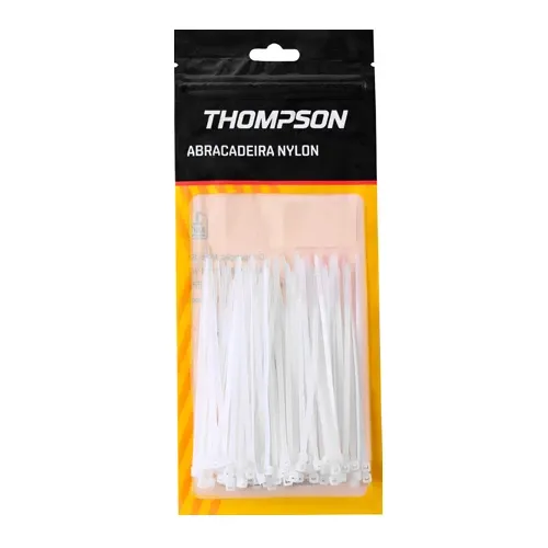 Abracadeira Branca 3-6 Polegadas X200Mm C/100 Thompson