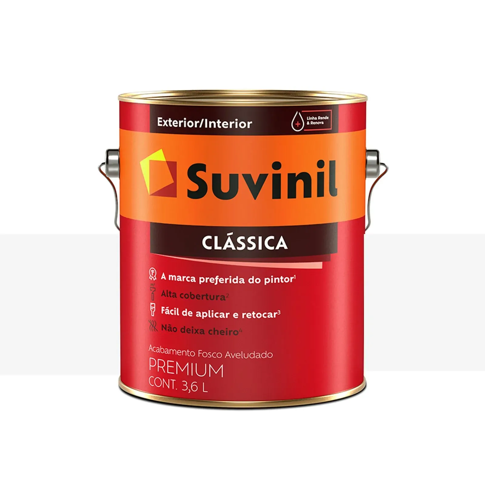 Tinta Suvinil Clássica Premium Fosco Branco Neve