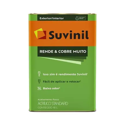 Tinta Acrílica Fosco Camurça  Rende & Cobre Muito Suvinil