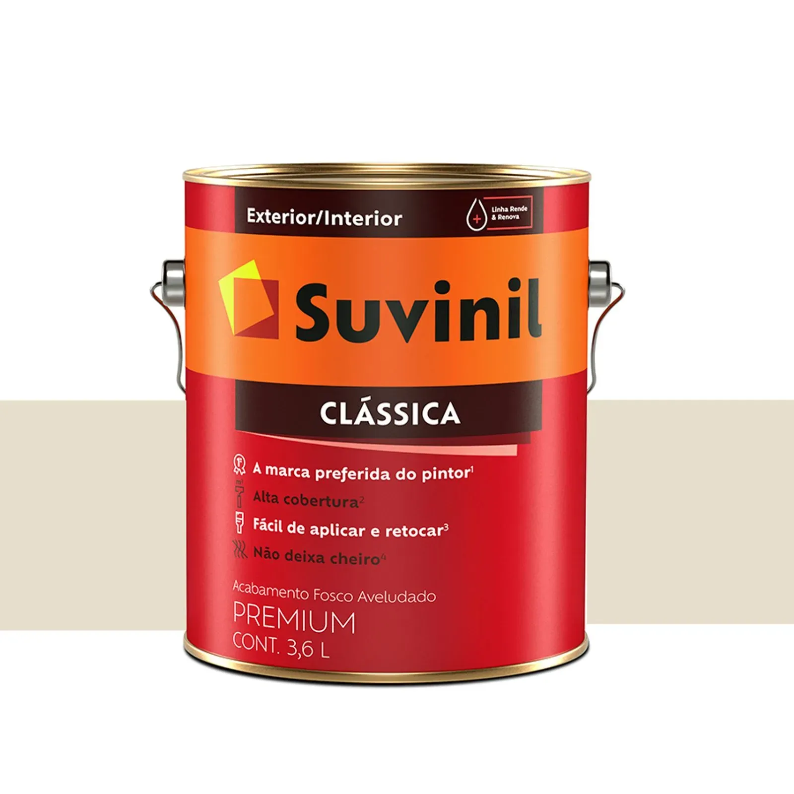 Tinta Suvinil Clássica Premium Fosco - Palha